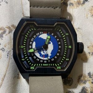 Aragon Black and Gray Men's Watch